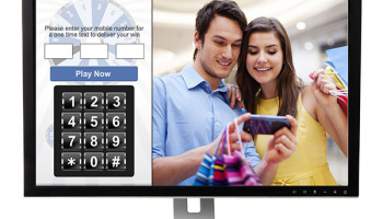 SMS Marketing Game on a Digital Sign