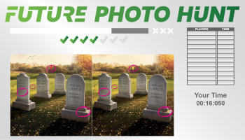 Photo Hunt Style Game with Company branded digital game for customer interaction