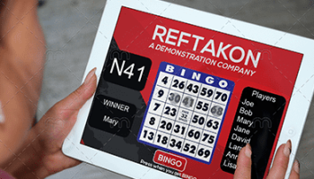 Interactive promotional game with custom company branding