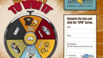 Digital Spinner Wheel Game for a Bank promotion