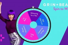 Branded prize wheel game lose screen with a retry prompt