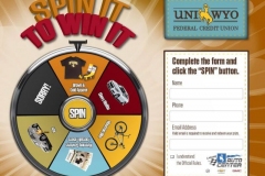 Digital Spinner Wheel Game for a Bank promotion