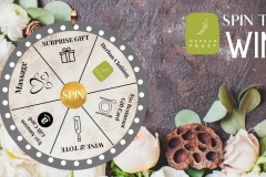 Custom prize wheel game built for a RV dealership sales event