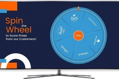 Amazing Virtual Prize Wheel on a big Screen