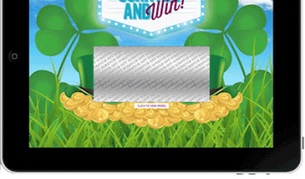Interactive scratch off promotion for marketing events