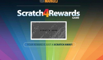 Branded scratch off game with instant win prizes