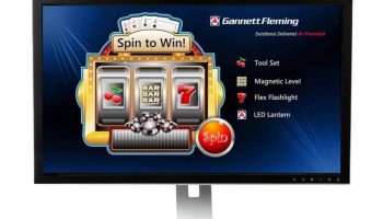 Virtual Slot Machine Game  used at Trade Shows