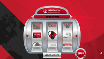 Branded slot machine game shown across multiple screen resolutions
