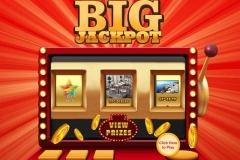 Branded slot machine game used for trade show lead generation