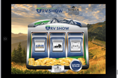 RV SAles using an iPad Slot Machine  Marketing Game