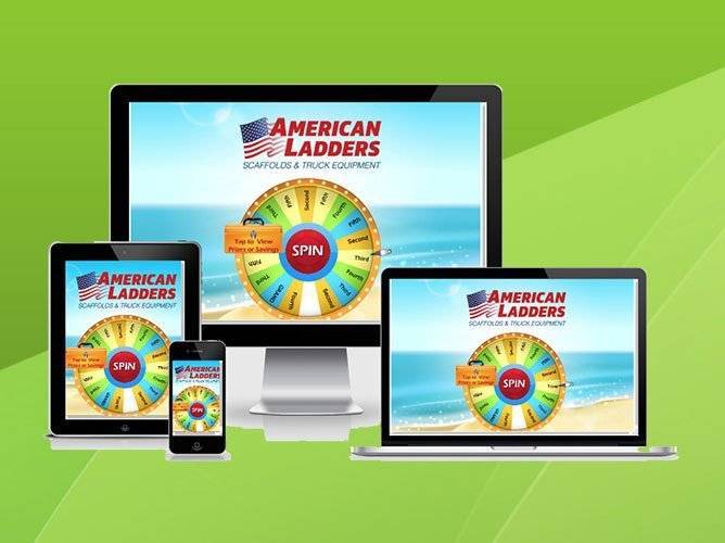 Virtual Prize Wheel for Marketing Custom Branded