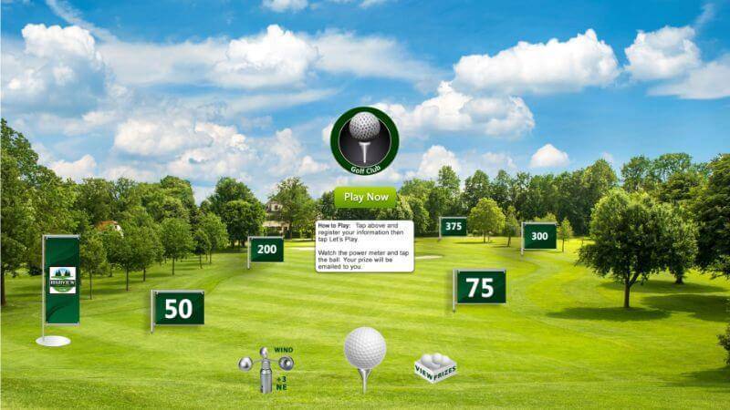 Golf digital marketing game